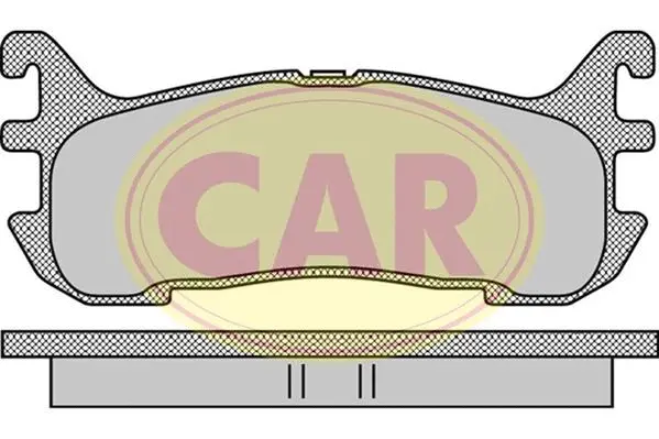 PNT9901 CAR Комплект тормозных колодок, дисковый тормоз (фото 1)