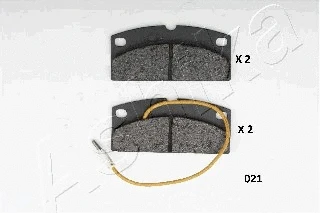 50-00-021 ASHIKA Комплект тормозных колодок, дисковый тормоз (фото 1)
