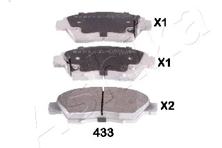 50-04-433 ASHIKA Комплект тормозных колодок, дисковый тормоз (фото 1)