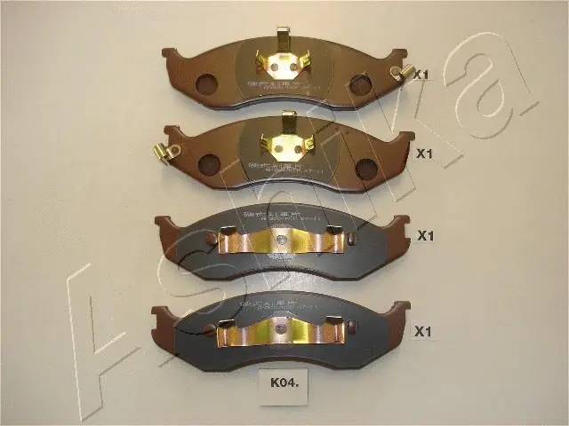 50-K0-004 ASHIKA Комплект тормозных колодок, дисковый тормоз (фото 1)