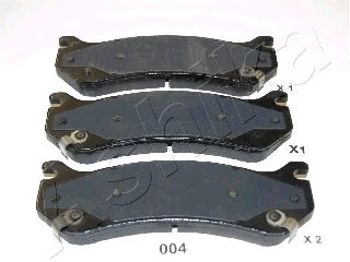 51-00-004 ASHIKA Комплект тормозных колодок, дисковый тормоз (фото 1)