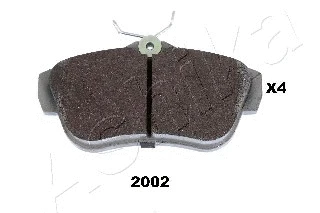 51-02-2002 ASHIKA Комплект тормозных колодок, дисковый тормоз (фото 1)