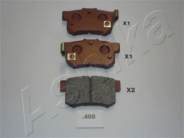 51-04-408 ASHIKA Комплект тормозных колодок, дисковый тормоз (фото 1)