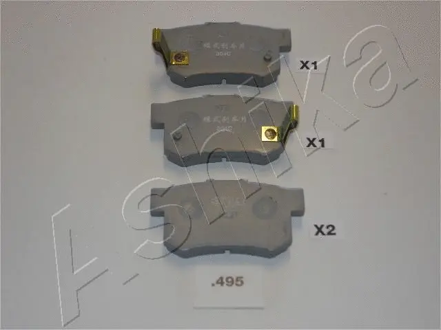 51-04-495 ASHIKA Комплект тормозных колодок, дисковый тормоз (фото 1)