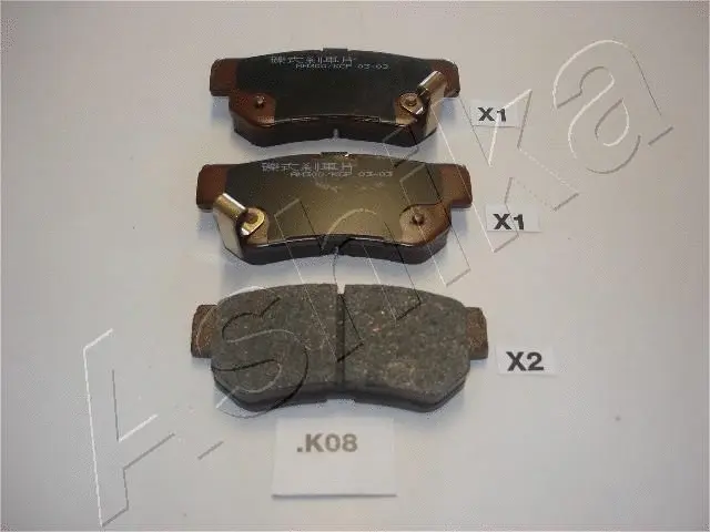 51-0K-K08 ASHIKA Комплект тормозных колодок, дисковый тормоз (фото 1)