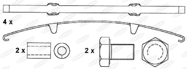 2913130004145684 BERAL Комплект тормозных колодок, дисковый тормоз (фото 1)
