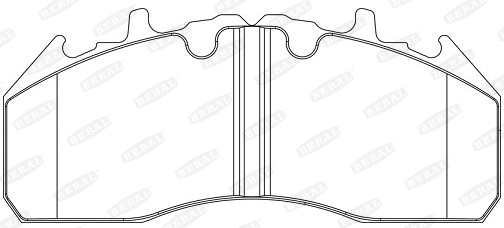 2921929004145624 BERAL Комплект тормозных колодок, дисковый тормоз (фото 2)