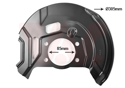 3391372 VAN WEZEL Отражатель, диск тормозного механизма (фото 1)