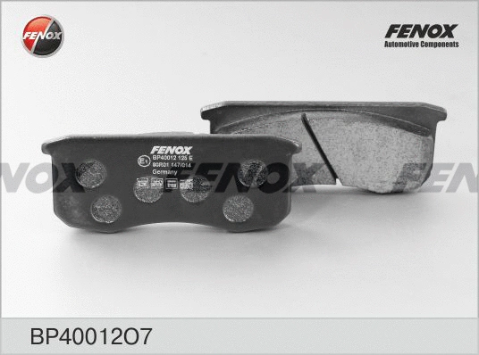 BP40012O7 FENOX Комплект тормозных колодок, дисковый тормоз (фото 1)