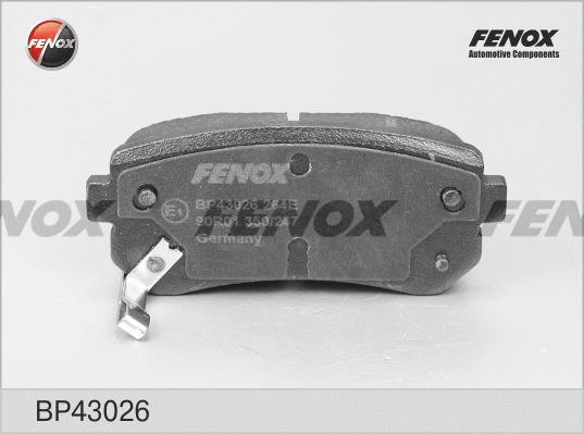 BP43026 FENOX Комплект тормозных колодок, дисковый тормоз (фото 1)