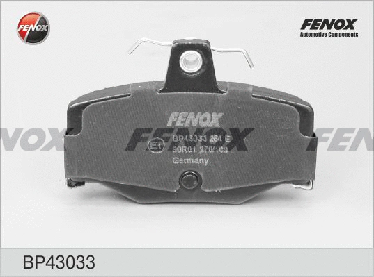 BP43033 FENOX Комплект тормозных колодок, дисковый тормоз (фото 1)