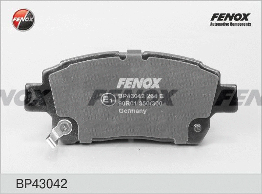 BP43042 FENOX Комплект тормозных колодок, дисковый тормоз (фото 1)