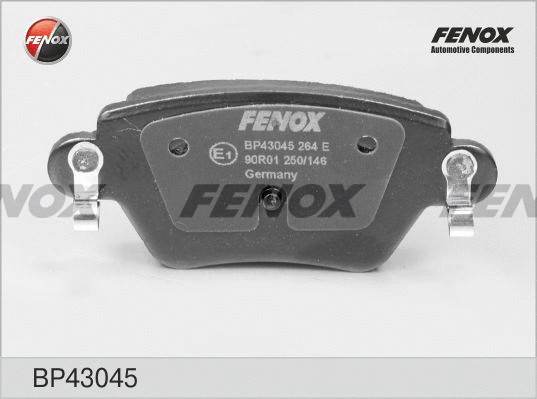 BP43045 FENOX Комплект тормозных колодок, дисковый тормоз (фото 1)