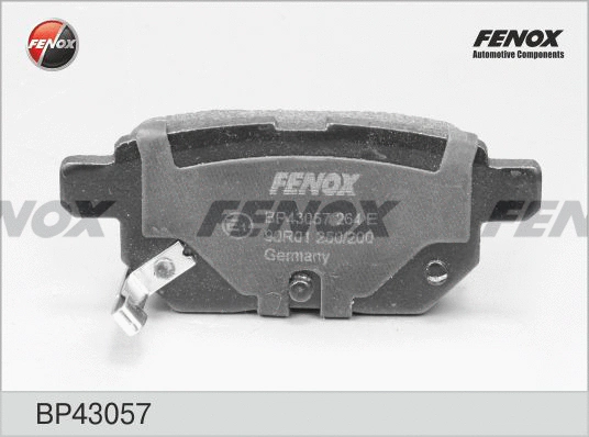 BP43057 FENOX Комплект тормозных колодок, дисковый тормоз (фото 1)