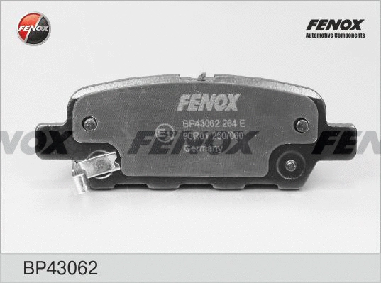 BP43062 FENOX Комплект тормозных колодок, дисковый тормоз (фото 1)