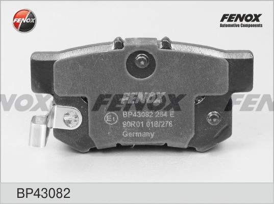 BP43082 FENOX Комплект тормозных колодок, дисковый тормоз (фото 1)