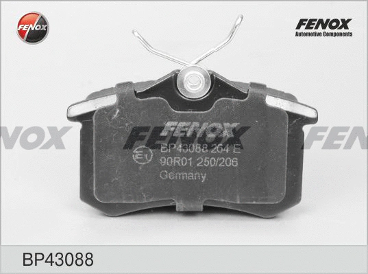 BP43088 FENOX Комплект тормозных колодок, дисковый тормоз (фото 1)