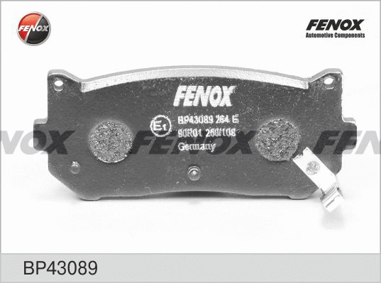 BP43089 FENOX Комплект тормозных колодок, дисковый тормоз (фото 1)