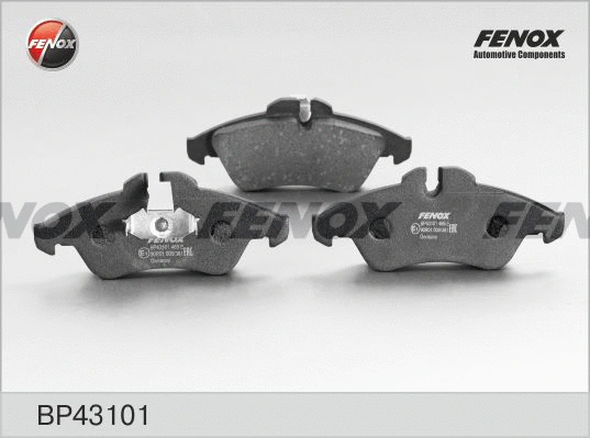 BP43101 FENOX Комплект тормозных колодок, дисковый тормоз (фото 1)
