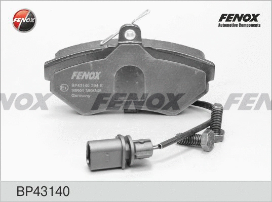 BP43140 FENOX Комплект тормозных колодок, дисковый тормоз (фото 1)