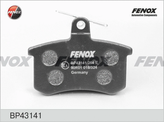 BP43141 FENOX Комплект тормозных колодок, дисковый тормоз (фото 1)