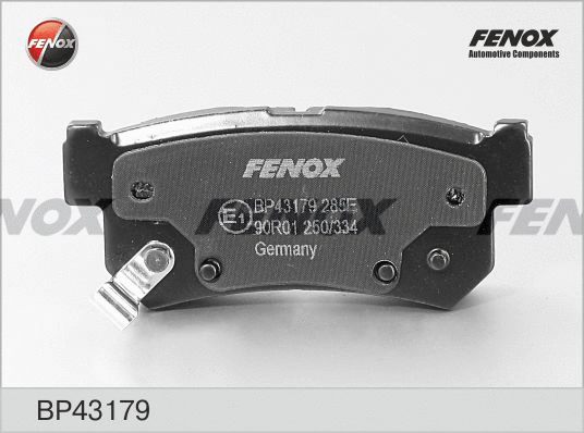BP43179 FENOX Комплект тормозных колодок, дисковый тормоз (фото 1)