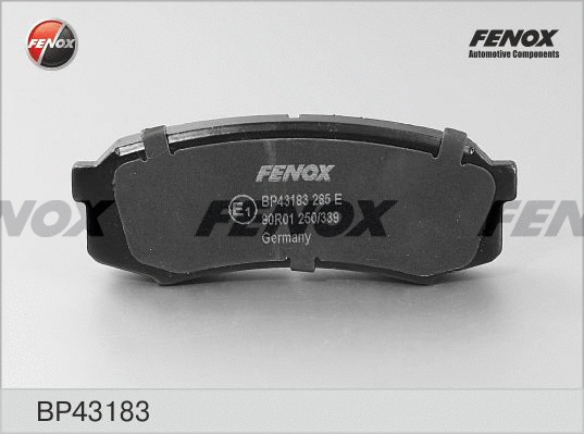 BP43183 FENOX Комплект тормозных колодок, дисковый тормоз (фото 1)