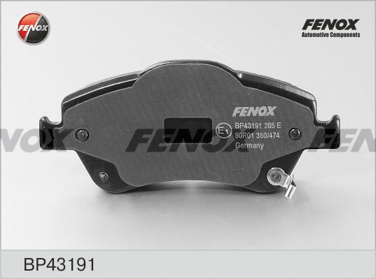 BP43191 FENOX Комплект тормозных колодок, дисковый тормоз (фото 1)