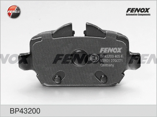 BP43200 FENOX Комплект тормозных колодок, дисковый тормоз (фото 1)