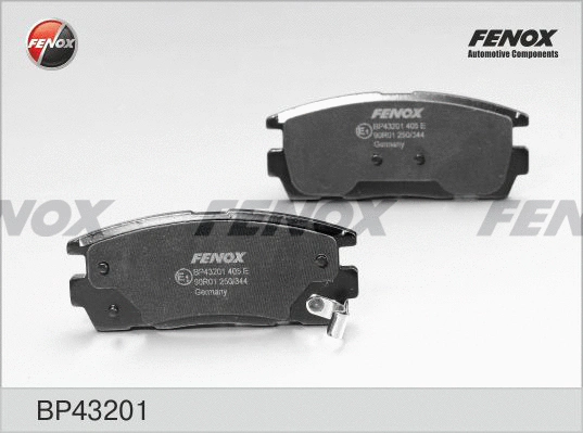 BP43201 FENOX Комплект тормозных колодок, дисковый тормоз (фото 1)