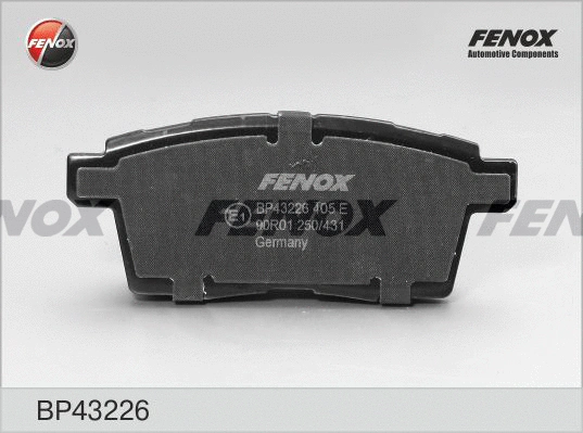 BP43226 FENOX Комплект тормозных колодок, дисковый тормоз (фото 1)
