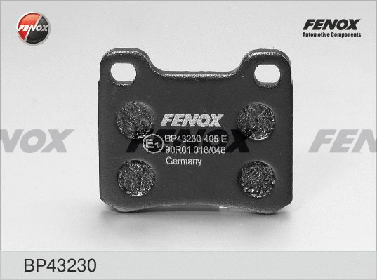 BP43230 FENOX Комплект тормозных колодок, дисковый тормоз (фото 1)