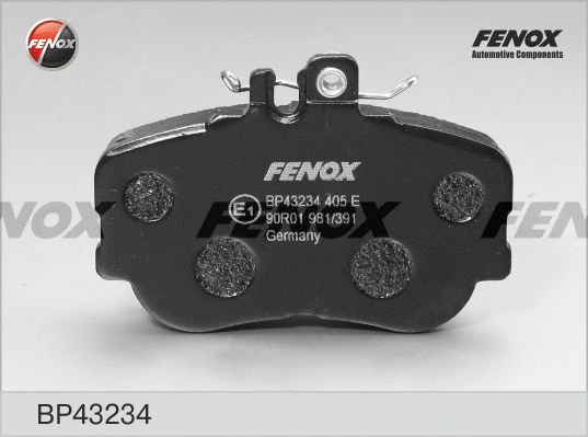 BP43234 FENOX Комплект тормозных колодок, дисковый тормоз (фото 1)