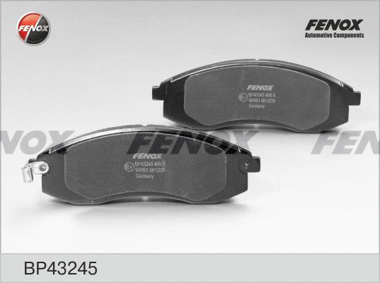 BP43245 FENOX Комплект тормозных колодок, дисковый тормоз (фото 1)