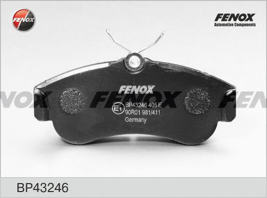 BP43246 FENOX Комплект тормозных колодок, дисковый тормоз (фото 1)