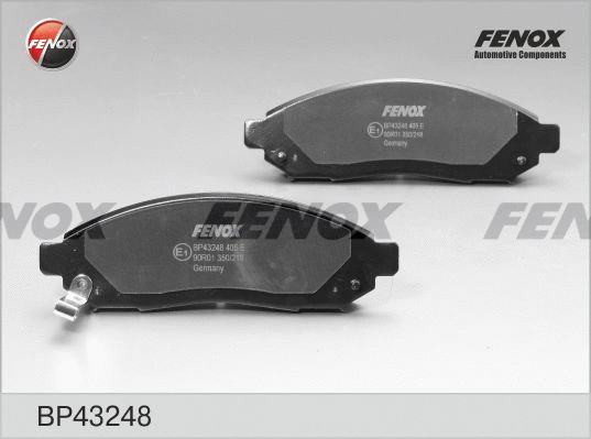BP43248 FENOX Комплект тормозных колодок, дисковый тормоз (фото 1)