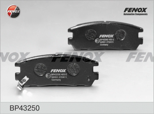 BP43250 FENOX Комплект тормозных колодок, дисковый тормоз (фото 1)