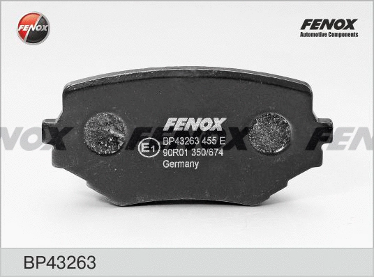 BP43263 FENOX Комплект тормозных колодок, дисковый тормоз (фото 1)