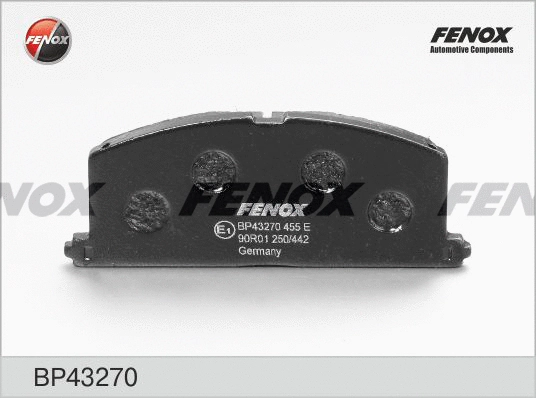 BP43270 FENOX Комплект тормозных колодок, дисковый тормоз (фото 1)
