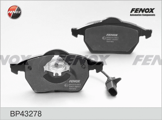 BP43278 FENOX Комплект тормозных колодок, дисковый тормоз (фото 1)