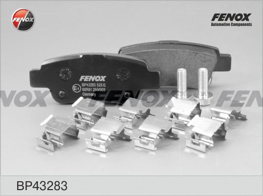 BP43283 FENOX Комплект тормозных колодок, дисковый тормоз (фото 1)