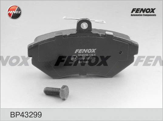 BP43299 FENOX Комплект тормозных колодок, дисковый тормоз (фото 1)