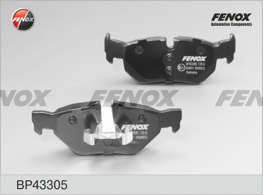 BP43305 FENOX Комплект тормозных колодок, дисковый тормоз (фото 1)