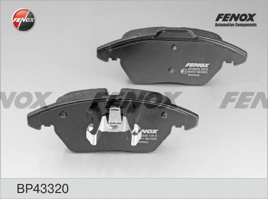 BP43320 FENOX Комплект тормозных колодок, дисковый тормоз (фото 1)
