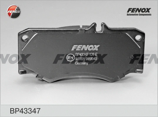 BP43347 FENOX Комплект тормозных колодок, дисковый тормоз (фото 1)