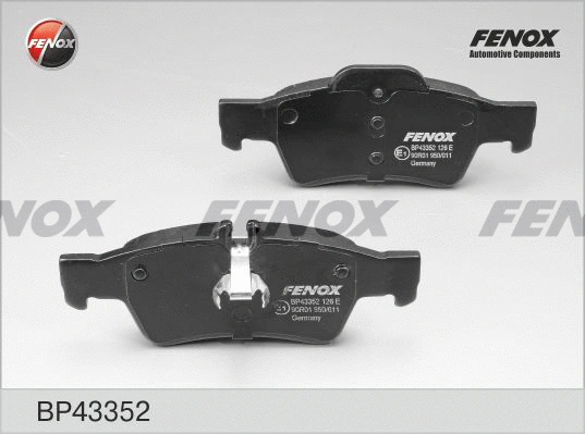 BP43352 FENOX Комплект тормозных колодок, дисковый тормоз (фото 1)