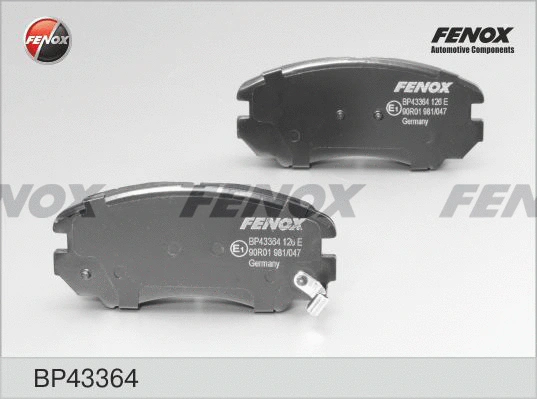 BP43364 FENOX Комплект тормозных колодок, дисковый тормоз (фото 1)