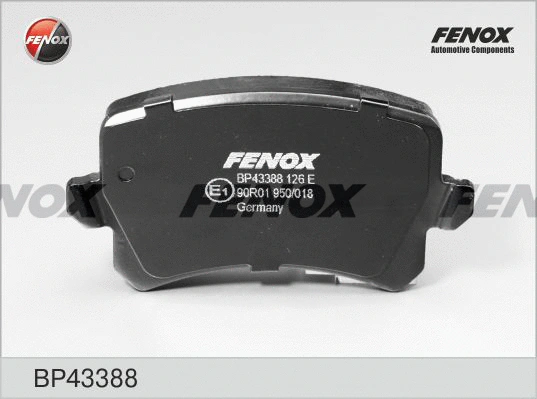 BP43388 FENOX Комплект тормозных колодок, дисковый тормоз (фото 1)