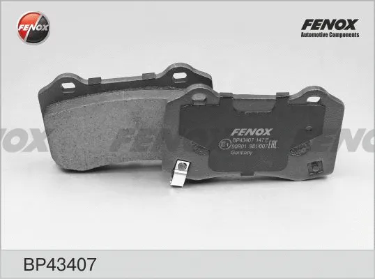 BP43407 FENOX Комплект тормозных колодок, дисковый тормоз (фото 1)