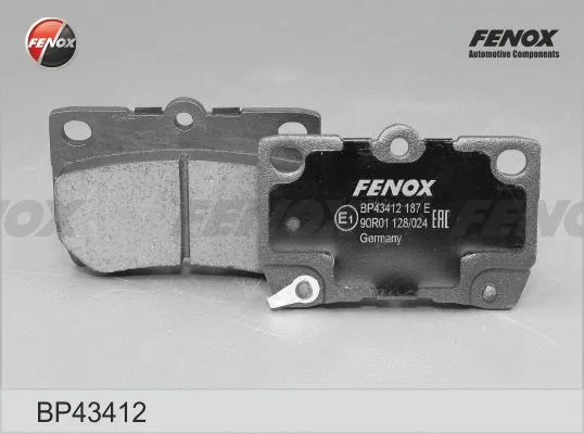 BP43412 FENOX Комплект тормозных колодок, дисковый тормоз (фото 2)